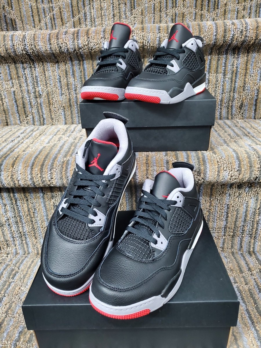 Nike Air Jordan 4 Bred Reimagined Black Red FQ8213-006 Size Nike Air Jordan 4 Bred Reimagined Black Red FQ8213-006 Size