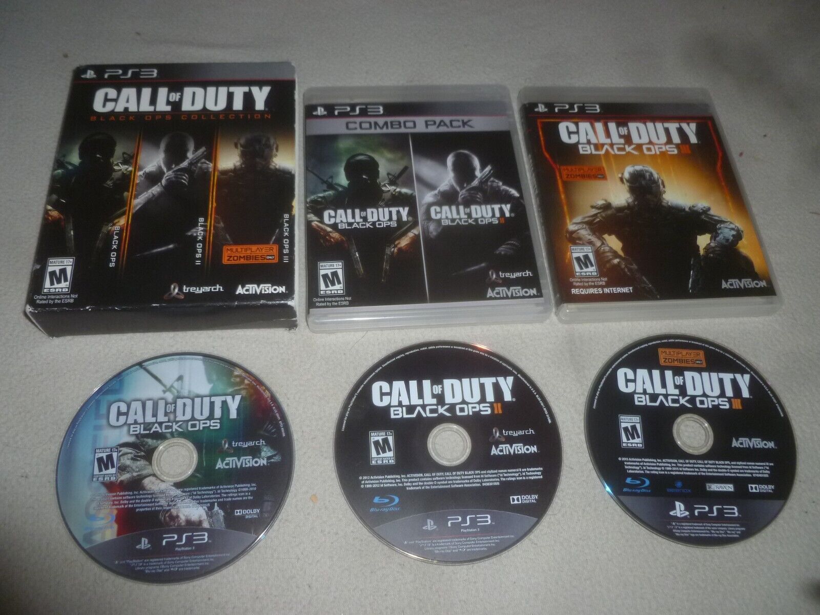 Call of Duty: Black Ops 1 and 2 (Sony PlayStation 3, PS3) Lot of 2 Games  TESTED