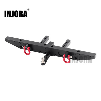 INJORA Metal Rear Bumper with D-Rings for 1/10 RC Crawler Car TRX-4 TRX4 Upgrade