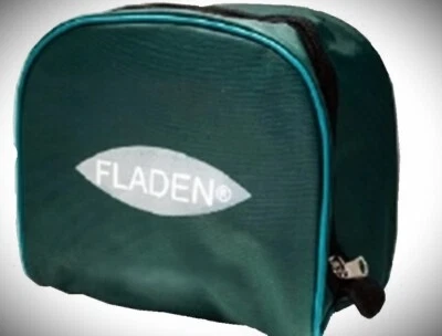2 Fladen medium Padded Fishing Reel Cases Green