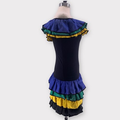 Vintage 90s Barboglio Christina Jan Party Dress Silk Ruffles  display picture 2