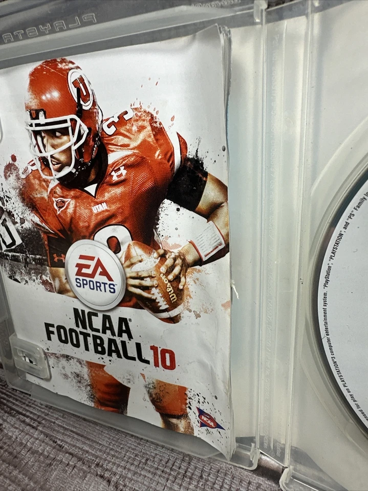 Ps3 NCAA Football 10 Playstion 3 Utah Utes EA Sports Brian Johnson Tested GC - Image 4 of 4