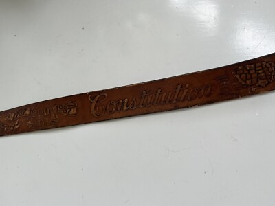 Vintage 1987 USA Constitution Commemorative Belt & Buckle Limited