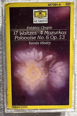 Frédéric Chopin Tamás Vásáry 17 Waltzes 4 Mazurkas Polonaise No 6 Op 53 Cassette