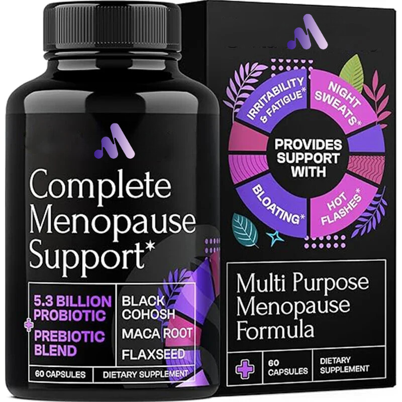 Suplemento completo para mujeres trébol rojo de apoyo a la menopausia - Contiene prebióticos