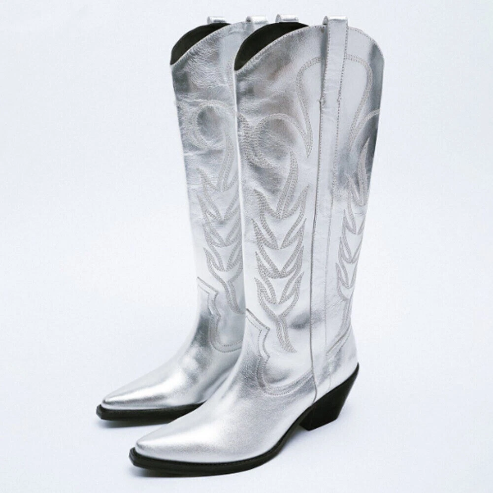 Silver cowgirl best sale boots