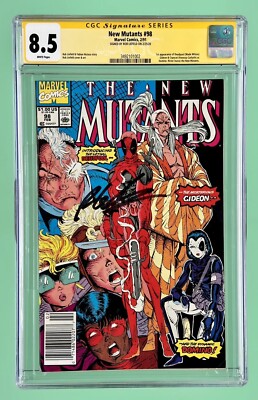 New Mutants #98 (CGC 8.5) Newsstand, 1st App. of Deadpool, Signed