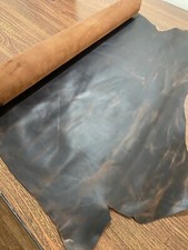 Cow hide Crazy Horse Pull up Crafting Tan leather