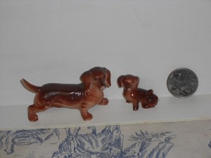 plastic dachshund figurine