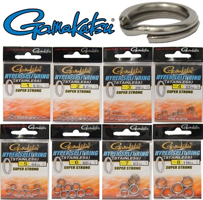 Gamakatsu Hyper Split Ring Black Nickel Sprengringe Gamakatsu Ringe