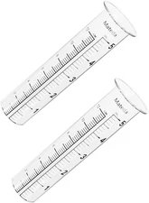 5" Capacity Rain Gauge Glass Replacement Tube, Lip Design, Great for Yard Garden