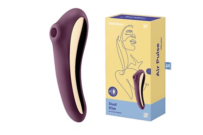 Satisfyer 'Dual Kiss',   Vibrator + Druckwellentvibrator  wasserdicht (IPX7)