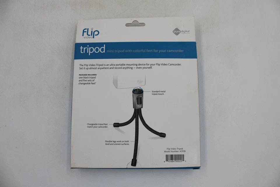 NEW In Box Flip Video Tripod Mini for Camcorder ATR1B Flexible Flip Video Ultra - Image 2 of 3