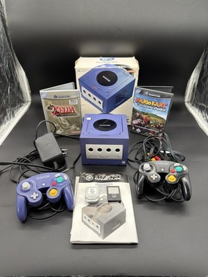 Nintendo GameCube Lila OVP Mario Kart Double Dash Wind Waker 2 Controller