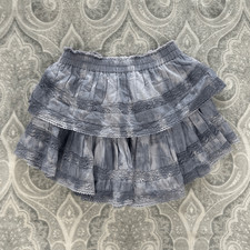 Womens LoveShackFancy Ruffle Mini Skirt