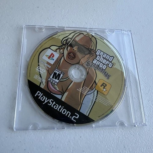 Grand Theft Auto San Andreas - Sony PS2 Playstation 2 Disc Only Tested