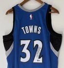 Karl-Anthony Towns Signed 2015-16 Timberwolves Mitchell & Ness NBA Jersey BAS