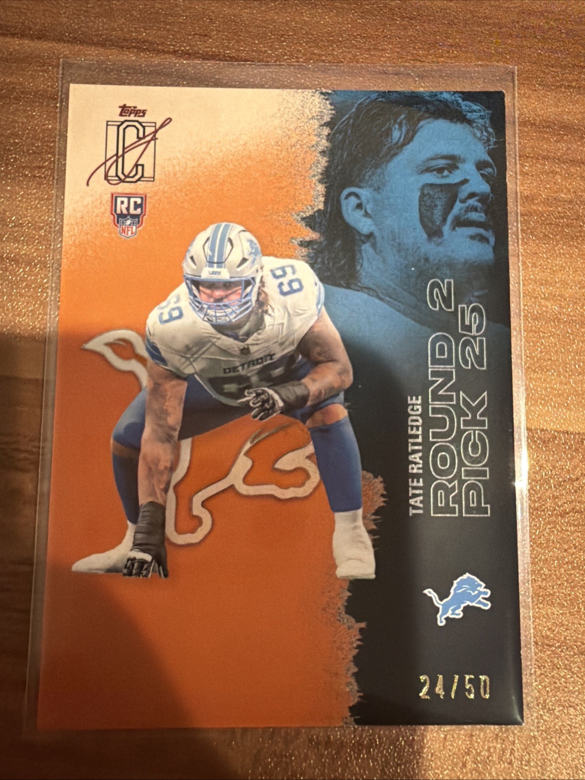 Tate Ratledge Topps Signature Class #219 Orange