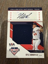 2019 Panini Stars #USA-AA Kyle Brnovich USA BB Signatures Jerseys #/199