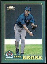 Gabe Gross 2001 Topps Traded & Rookies #T262 Chrome Retrofractors Blue Jays