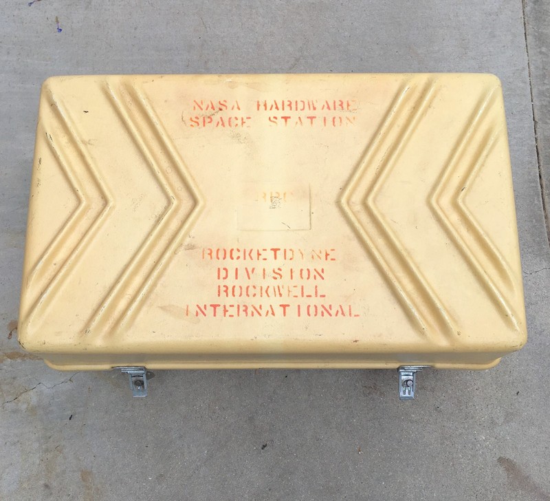 Vtg NASA SPACE STATION HARDWARE - Rockwell-Rocketdyne Transport  Protection Case