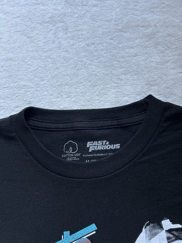 Fast & Furious Men's Short Sleeve Black Crewneck Graphic T- shirt Size M (38-40) - 第 9/15 張圖片