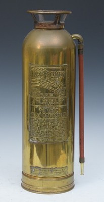 original ''Red Comet'' Brass Fire Extinguisher, early 20th century