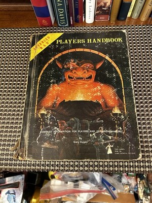 1st Ed. TSR AD&D PLAYERS HANDBOOK Special Reference 1980 6th Printing Must Read!