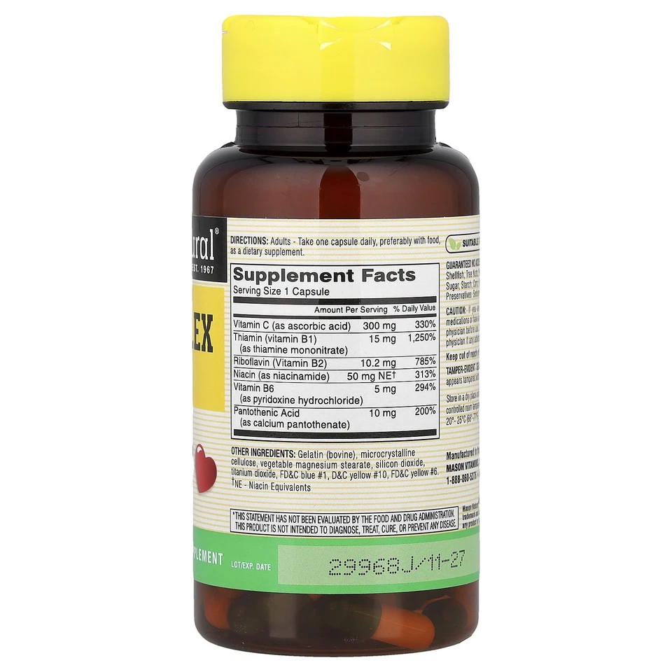 Complejo B con C, 100 cápsulas Foto 2 de 2