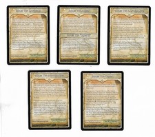 2010 MTG Worldwake Rules Tips Complete 5 Card Set