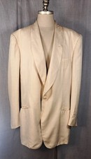 LOUIS OF BOSTON SILK FORMAL JACKET WITH SHAWL COLLAR, 44 LONG