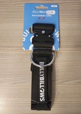 BullyBillows 5cm Combat Collar with Handle, Black, Size Small