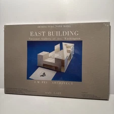 Vintage 1992 Architectural Paper Model IM Pei East Building  National Gallery 