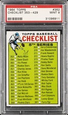 1964 TOPPS #362 CHECKLIST 353-429 PSA 9