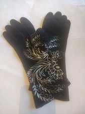 Velvet  Handmade Paint   GLOVES  S/M