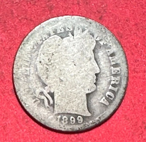 1899O US Barber SILVER Dime "New Orleans" Mint! Lower Mintage! Old US Coin!