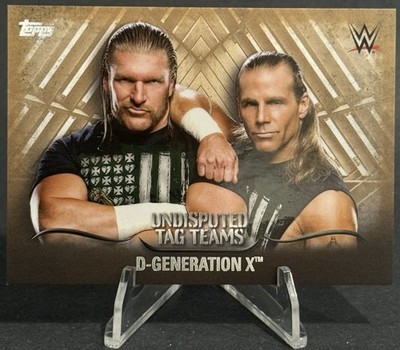 2016 Topps WWE UTT-8 D-Generation X 61/99 Undisputed Tag Teams Triple H/Michaels