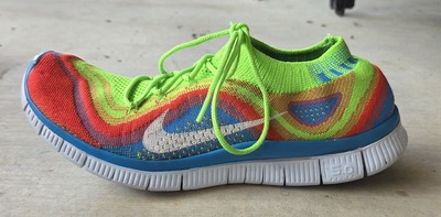 Size 11 - Nike Free Flyknit+ Electric Green for sale online  display picture 3