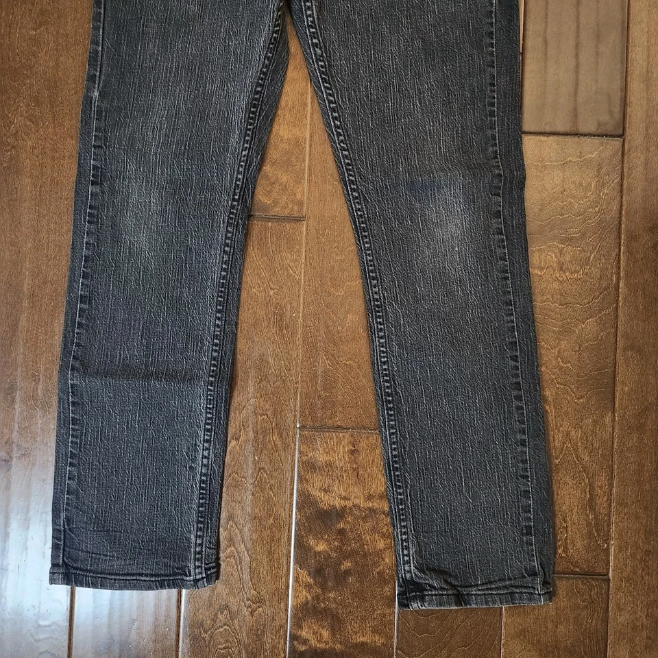 Adam Levine The Dean Mens Black Gray Heathered Denim Straight Leg Jeans Sz 34X32 - Image 2 of 4