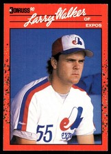 Larry Walker 1990 Donruss #578 Expos MLB READ FREE SHIPPING AutographDen