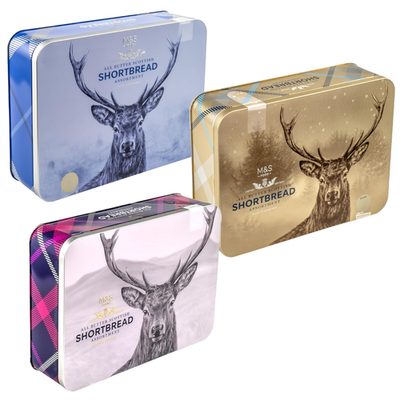 M&S Biscuits Scottish Shortbread All Butter Tin Stag 650g (Design