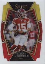 2021 Select Premier Level Red & Yellow Prizm Die-Cut Patrick Mahomes II 0m3b