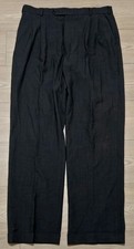 Brooks Brothers 346 Dress Pants Stretch Mens Size 36x30 Black