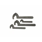 Wright Tool 9629 4 Piece Adjustable Hook Spanner Wrench Set, Black