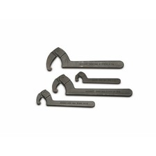 Wright Tool 9629 4 Piece Adjustable Hook Spanner Wrench Set Black Wright Tool 9629 4 Piece Adjustable Hook Spanner Wrench Set Black
