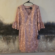 ADRIANNA PAPELL DRES/RETAIL$189/SIZE 6/LINED/LENGTH 37"/NEW WITH TAG/ROSE/PINK