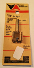 Vermont American 22031, 3/4" Straight Two Flute Router Bit NOS