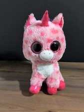 Ty Beanie Boos Sugar Pie Pink Unicorn Rare Plush 10"