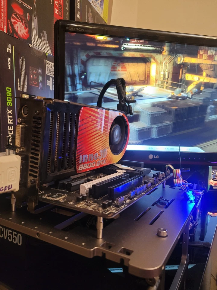 RETRO Gaming Nvidia 8800 GTX inno3d 768mb PC Graphic card ati amd - Image 4 of 4