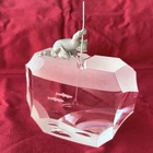 STEUBEN GLASS ARCTIC FISHERMAN, STERLING SILVER. BY JAMES HOUSTON